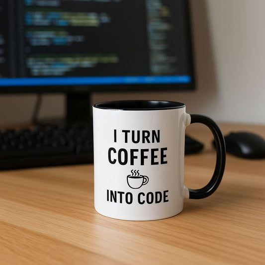 Software Developer Mug – Coffee to Code Edition