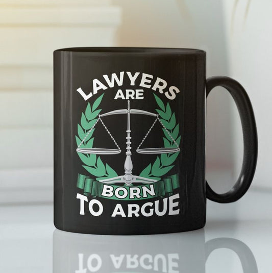 Debate Lover Lawyer Mug – Born to Argue